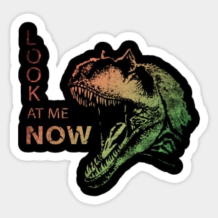 Allosaurus Roarind Dinosaur Vintage Sticker